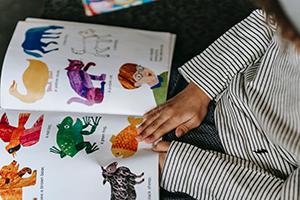 Student Reading Book